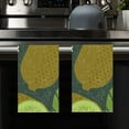 thumbnail image 4 of Eveokoki Fruit Kitchen Towels Dish Towels, 16 x 24 Inch Kiwi Leaves Flowers Ultra Absorbent Drying Cloth Tea Towels for Cooking Baking Set of 2, 4 of 5