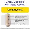thumbnail image 3 of Enzymedica VeggieGest, Digestive Enzymes, Supports Occasional Gas & Bloating Relief from High Fiber, Vegan & Vegetarian Diets, 60 Capsules, 3 of 7