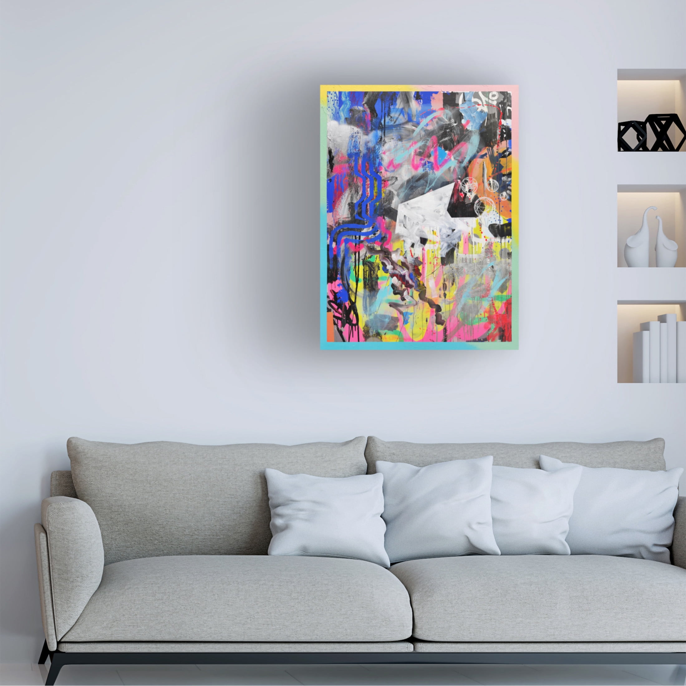 Trademark Fine Art Famous When Dead Abstra Canvas Wall Art