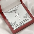 thumbnail image 6 of To My Wife Never Be a Prisoner Cross Card Necklace w Stainless Steel Pendant, 6 of 20