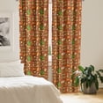thumbnail image 2 of Ambesonne Fiesta Party Window Curtains, Holiday Mexico Art, Each 28" W x 95" L, Redwood Fern Green, 2 of 4