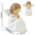 thumbnail image 3 of Figura de ángel CUNTAUK, resina, 18 cm, regalo religioso, 3 of 9