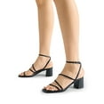 thumbnail image 6 of DREAM PAIRS Womens Block Heels 2 inch Strappy Square Toe Dressy Chunky Low Heeled Sandals for Party Wedding Evening, 6 of 6
