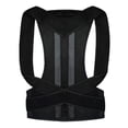thumbnail image 2 of Posture Corrector Hunchback Correction Belt Breathable Comfortable Back Support Straightener Correction Brace Black L, 2 of 5
