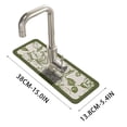 thumbnail image 3 of NSESSHome Kitchen Faucet Absorbent Mat, Kitchen Faucet Sink Splash Guard Wraparound Cloth Pads Sink Splash Absorbent Pad for Kitchen Bathroom Faucet Counter Sink, 15 x 5.4 Inches, 3 of 5