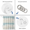 thumbnail image 4 of Summer Beach Shower Curtain, Waterproof Shower Curtains for Bathroom, Ocean Coastal Crabs Sea Turtles Corals Starfish Washable Fabric Bathtub Curtain Set Bath Decor with 12 Hooks Standard 72"x72", 4 of 8
