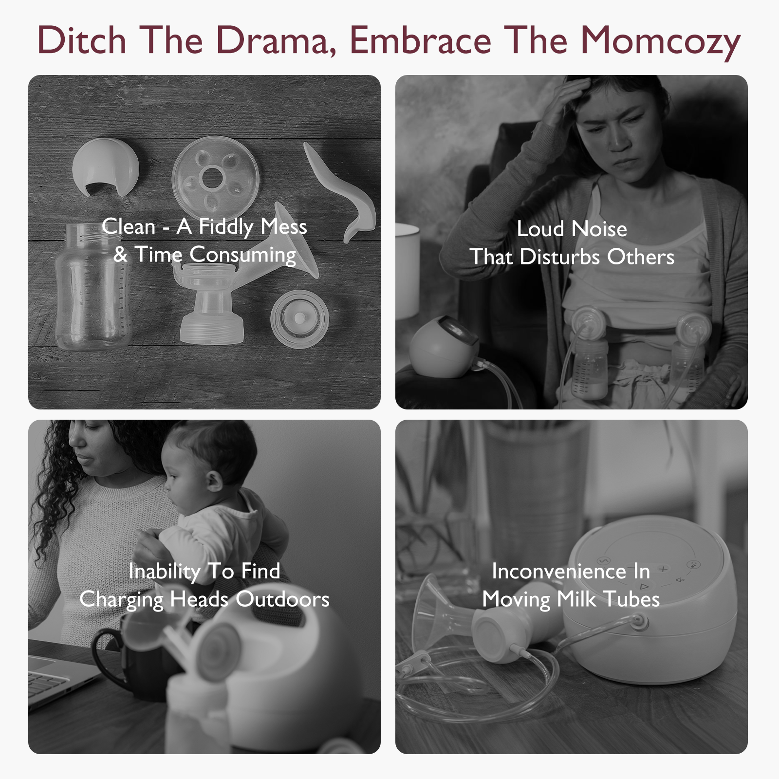 Momcozy M5 Wearable Breast Pump, 2-Pack, Pink photo 8