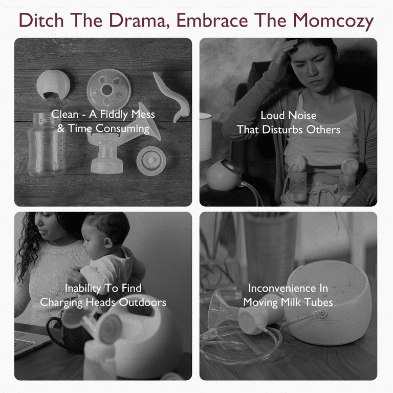 Momcozy M5 Pinky Breast Pump Hands Free, Electric 24mm Pink