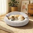 thumbnail image 5 of CSStudio Cozy Hooded Round Pet Bed, Soft Semi-Enclosed Cat Dog Bed, Double Sided Warm Calming Nest Bed for Small Medium Dogs & Cats, Anti- Winter Sleeping Cushion, 5 of 5