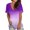 Purple tops for women 2024, variant on Pimelu Shirts for Women Tee Tops for Women Fashion Gradient Print Summer V Neck Short Sleeve Tunic Shirts Ladies Comfy Workout Loose Fit Blouses Womens Tshirts