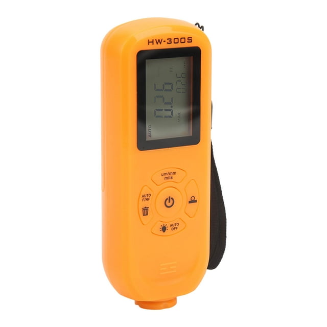 Car Paint Depth Gauge, Portable Maximum Min Avg Dif Paint Coating Thickness Gauge Meter 3 Units For Automobiles For Workshops Orange