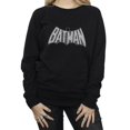 thumbnail image 3 of DC Comics Womens Batman Retro Crackle Logo Sweatshirt, 3 of 5