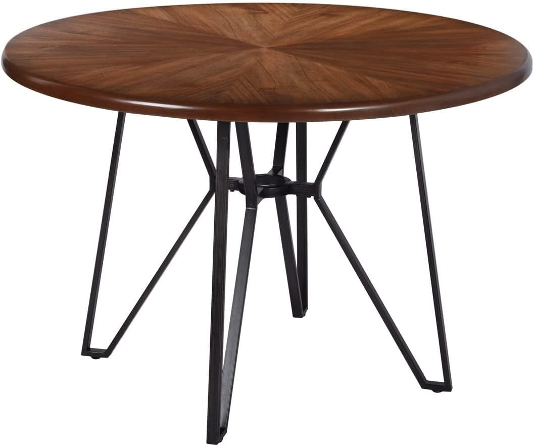Moselota 40" Round Mid Century Centiar Dining Room Table, Bar Table