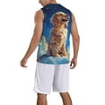 thumbnail image 2 of Sikiie Starry Sky Cloud Dog Basketball Jersey Reversible Men's Mesh Athletic Sports Shirts Training Practice S-4XLSmall, 2 of 6