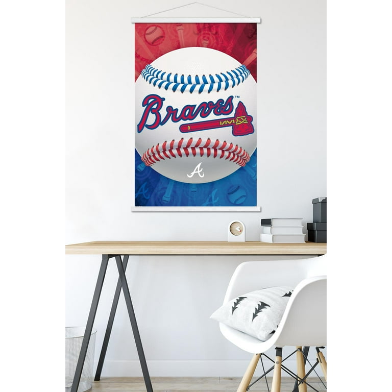 MLB Atlanta Braves - Logo 22 Wall Poster with Magnetic Frame