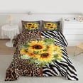 thumbnail image 3 of Homewish Wild Leopard Print Queen Comforter Set,Zebra Pattern Striped Bedding Sets,White Black Brown Bedding Comforter Set For Girls Kids,Breathable Home Decor,3-Piece, 3 of 9