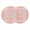 Pink, variant on Pink Boho Round 13 Inch Placemats Set of 2, Vintage Abstract Tribal Decorative Oriental HeatResistant Non Slip Place Mats for Dining Table, Wipeable Braided Kitchen Table Mats for Housewarming