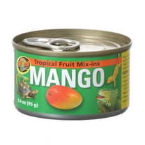 Zoo Med Tropical Fruit Mix-Ins Reptile Food Mango [Reptile Tortoise Food, Reptile Iguana Food, Reptile Supplies] 24 oz (6 x 4 oz)