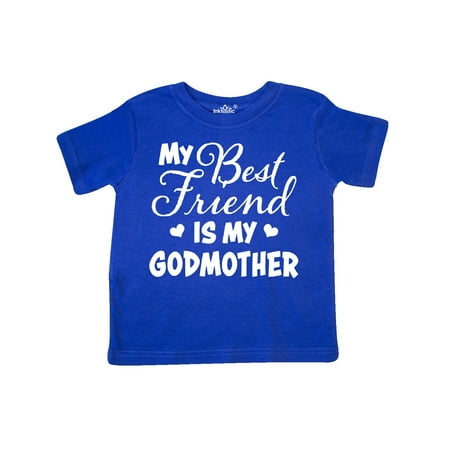 

Inktastic My Best Friend is My Godmother with Hearts Gift Toddler Boy or Toddler Girl T-Shirt
