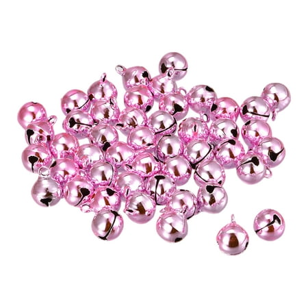 

Jingle Bells 3/8inch 24pcs Small Craft Bells for DIY Holiday Decoration Musical Party Home Festival Pink