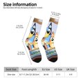 thumbnail image 2 of Masiiu Bluey Pattern Adult Crew Socks, Breathable Color-Block Mid-Calf Socks, Comfortable for Daily Wear and Sports, 2 of 6