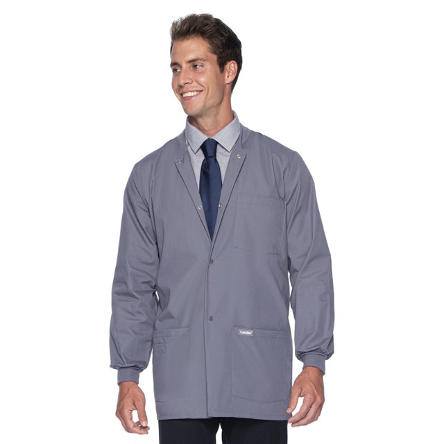 Landau Essentials Vestes de Sarrau à 5 Poches pour Hommes - Coupe Classique Décontractée, Col Ras du Cou, devant à Boutons-Pression, Sarraus d'Échauffement 7551
