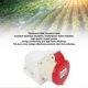 thumbnail image 2 of 32A 5-pin industrial socket, 3-phase, waterproof IP44, insulated, wall mounting, 380-415V, 3P+N+E, 2 of 2