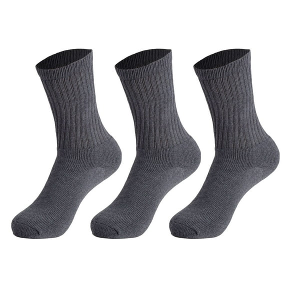 Women's Cotton Blend Crew Socks 3-Pack - Breathable for Active Wear, Fits Shoe Size 5-10