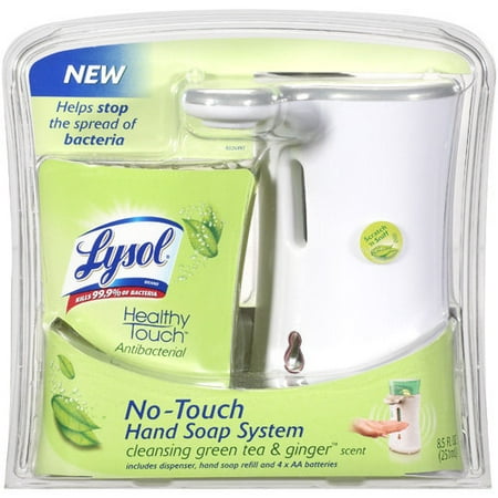 Lysol Green Tea And Ginger Healthy Touch Antibacterial No-Touch System Hand Soap System, 8.5 fl oz