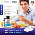 thumbnail image 4 of Healblend Digestive Health Probiotics 11.5 Billion CFU - Acidophilus Probiotic Supports Immune, Gut Health and Flush Out Bad Bacteria for Women & Men - 60 Capsules (2 Pack), 4 of 10