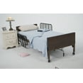 thumbnail image 4 of Drive Medical No Gap Half Length Side Bed Rails with Brown Vein Finish, 1 Pair, 4 of 6