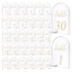 thumbnail image 1 of 30 Letreros con Números para Mesas de Boda (1-30, 4 X 6 Pulgadas) para Banquetes, Fiestas y Restaurantes. Letreros para Mesa de Boda Hechos A Mano., 1 of 5