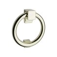 thumbnail image 1 of Taymor Ring Door Knocker, Solid Metal, Weather-Resistant, Decorative Entry Hardware, Concealed Screw Mount, Matte Black, Polished Brass, Satin Nickel, 1 of 3