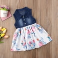 thumbnail image 5 of Seyurigaoka Fashion Teenager Girls Baby Kids Children Denim Dress Skirt Set Summer Clothes, 5 of 6