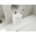 thumbnail image 2 of LiviNest 24 inch Bathroom Vanity with Resin Sink: Modern White Vanity Cabinet with Soft-Close Doors & LED Mirror - Professional Salon Storage Solution for Beauty Studios & Small Spaces, 2 of 2