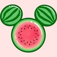 thumbnail image 2 of Toddler's Mickey & Friends Watermelon Silhouette Logo  Graphic Tee Light Pink 5T, 2 of 3