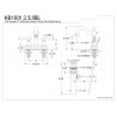 thumbnail image 2 of Kingston Brass KB1602BL 4 in. Centerset Bathroom Faucet, Polished Brass, 2 of 2