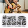 thumbnail image 4 of 160Pcs Durable Silver M3 Ss304 Hex Socket Screws, Repair Tool Accessory, For Furniture, Repair For Machinery, 4 of 8