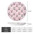 thumbnail image 2 of Yiaed Cute Kawaii Panda Print Bone China Decorative Plate Ceramic Dinner Plates Art Crafts with Display Stand-7in, 2 of 6