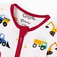 thumbnail image 4 of PatPat Baby Boy Pajamas Viscose from Bamboo 2-Way Zip Fold-Over Foot Cuffs 2Pack Baby Sleepers, 4 of 10