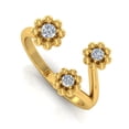 thumbnail image 2 of 0.23 TCW Solid 18 Kt Gold SI Clarity HI Color Diamond Promise Designer Ring, 2 of 4