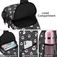 thumbnail image 4 of Sling Backpack,Black Christmas Snowman Pattern Sling Bag with Water Bottle Holder,Waterproof Sling Bag for Men/Women with Headphone Jack for Hiking,Travel, 4 of 6