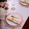 thumbnail image 4 of Un juego de 10 tapetes de flores ahuecados para decorar la mesa en el centro de la fiesta y la boda., 4 of 7