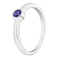 thumbnail image 2 of 925 Sterling Silver Simulated Amethyst Birthstone Ring For Little Girls Size 3, 2 of 4