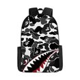 thumbnail image 1 of Camouflage Color Matching Shark Student Schoolbag Digital Printing Large Capacity Cartoon Anime Backpack, 1 of 2