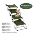 thumbnail image 3 of 4 Steps Foldable Dog Ramp for Cars,Portable Pet Dog Stairs for Large Dogs with Non-Slip Surface & Reinforced Design,Lightweight Yet Sturdy for SUVs,Trucks,Supports up to 250lbs, 3 of 10