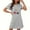 Gray, variant on Generic Women's Nightgown Sleepwear Soft Sleepshirt Short Sleeve Nightshirt Sexy Pajama Dress