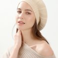 thumbnail image 3 of French Beret Female beret girl in solid color, 3 of 5