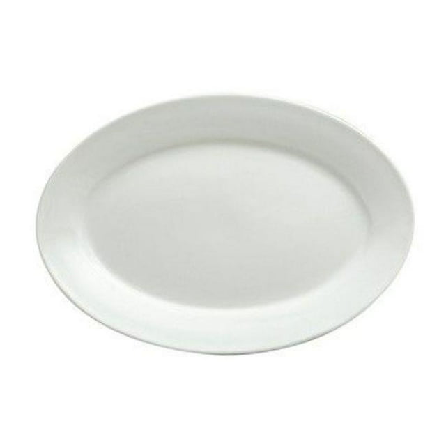 Buffalo F8010000323 7 in. Bright White Ware Oval Platter
