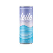 Leilo Kava Drink,  Herbal Supplement for Stress-Relief, Blackberry Orange, (12) 12 Oz Cans